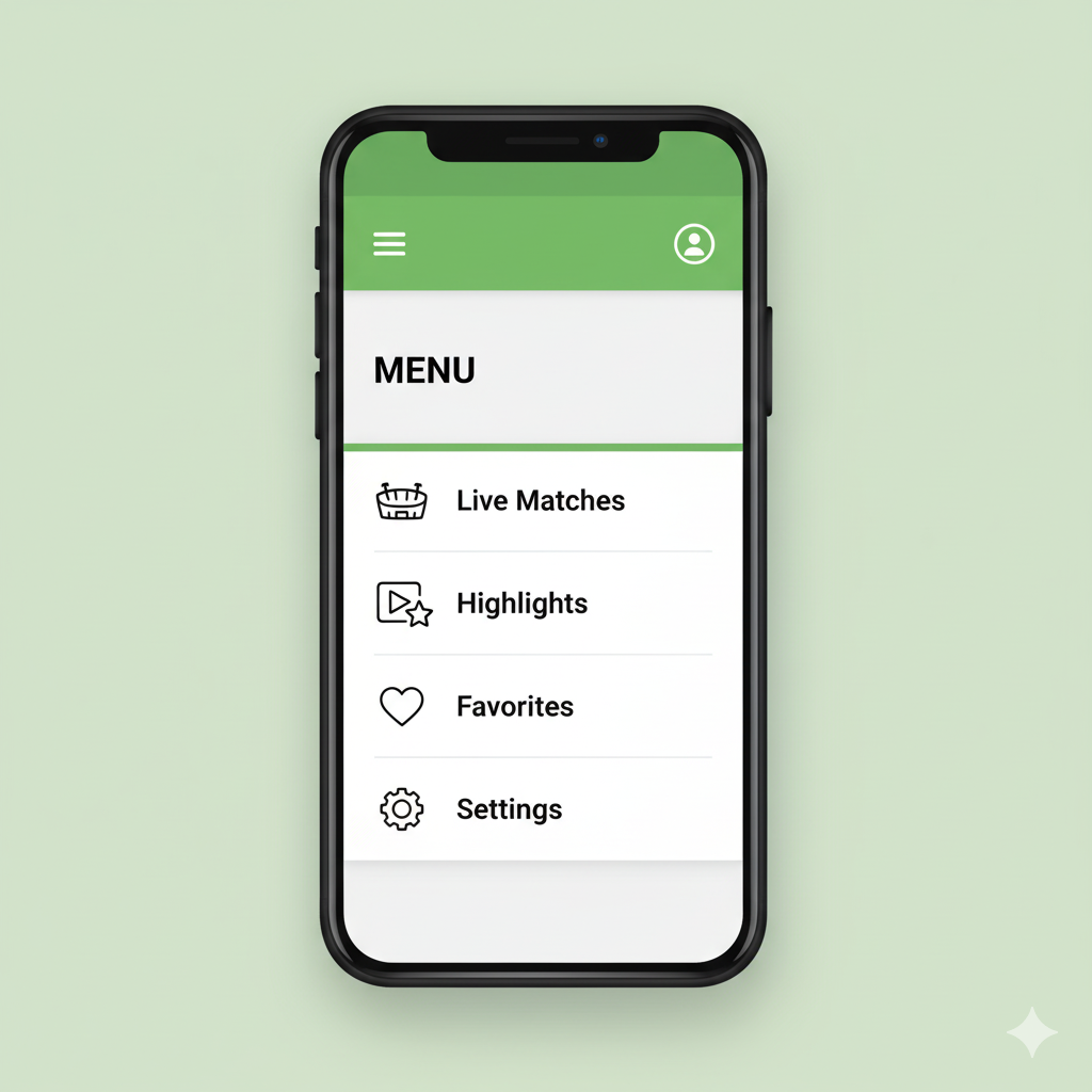 Interface intuitiva do aplicativo APK Futemais