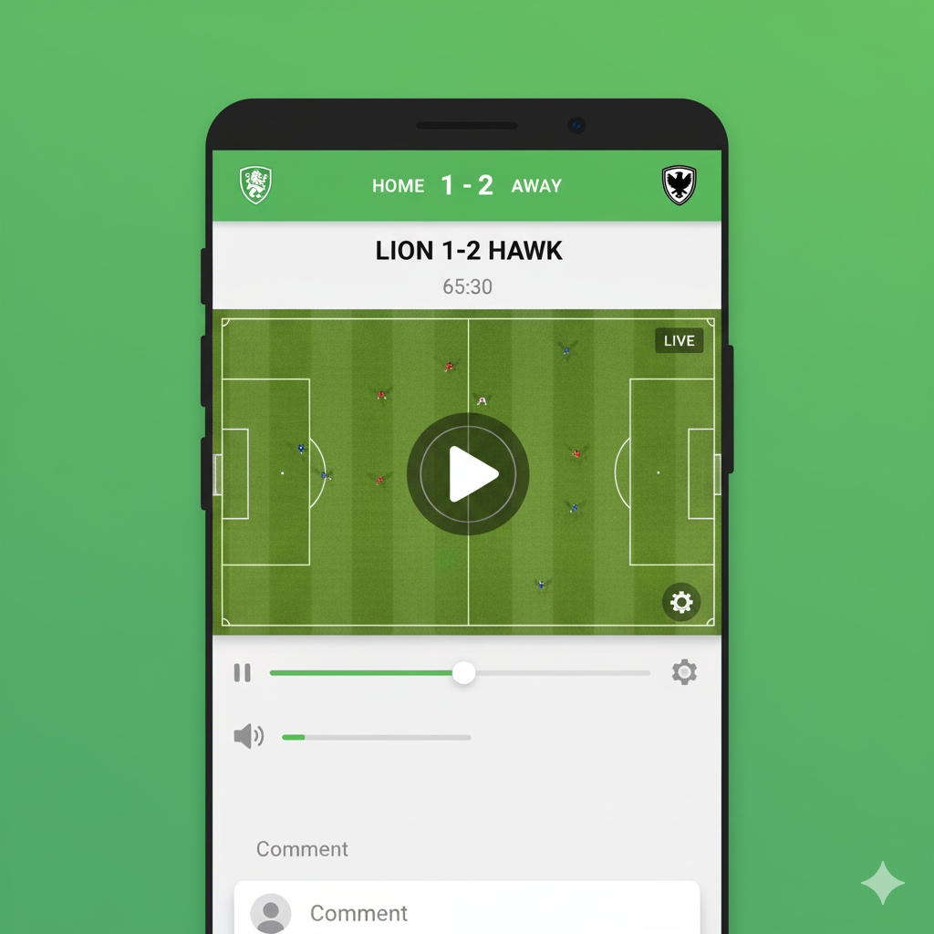 Transmissão de futebol ao vivo no APK Futemais